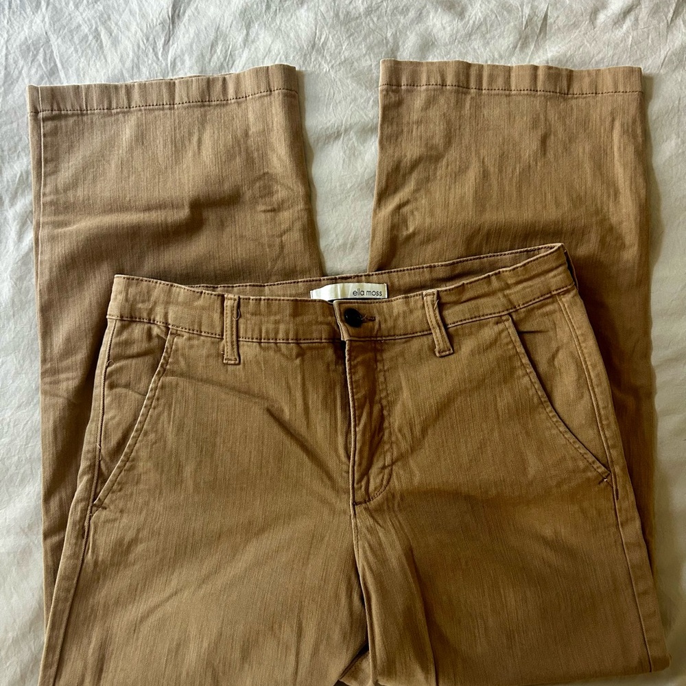 Wide leg Cropped Ankle pants